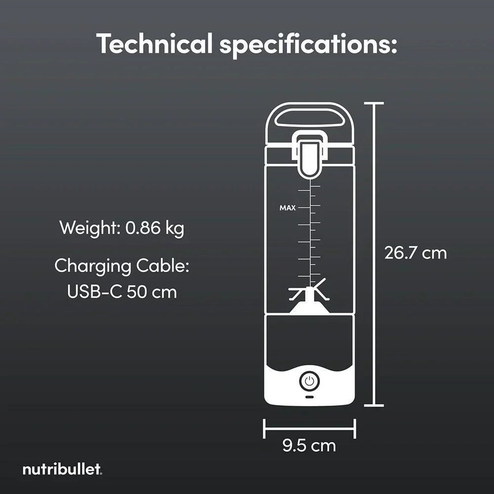 Nutribullet 2778 McLaren F1 Team Edition Portable Blender 100W Papaya — image 8