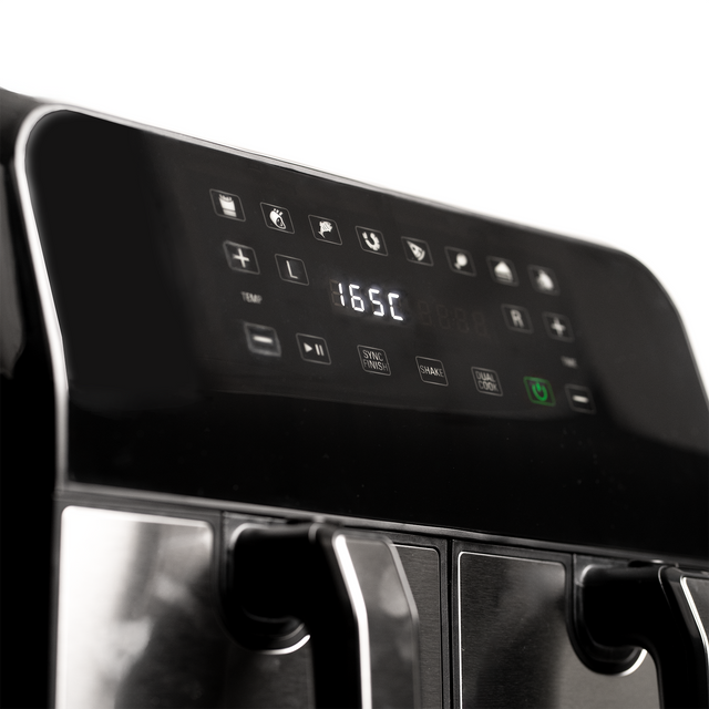SIA SAF76K Dual Zone Air Fryer Black - View 3