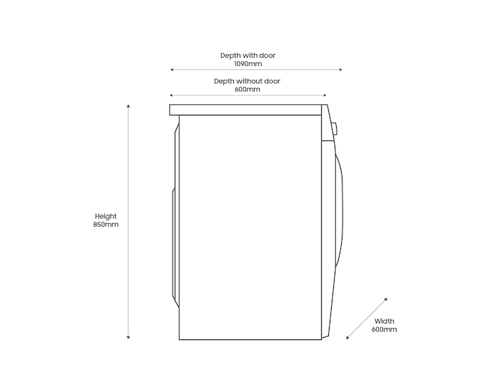 Samsung WW11DG5B25AEEU Series 5 Washing Machine 11kg 1400rpm White — image 10