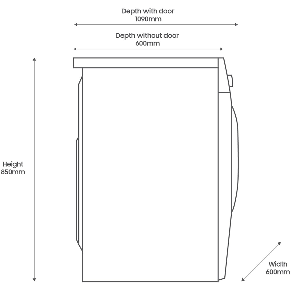 Samsung WW11DB8B95GHU1 Series 8 Washing Machine 11kg 1400rpm White — image 8