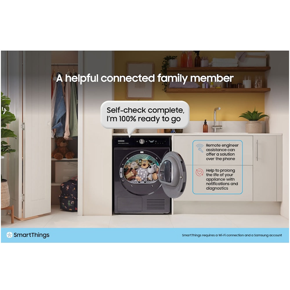 Samsung Series 9 DV90F09F4SU1 Heat Pump Tumble Dryer 9kg Dark Steel — image 3