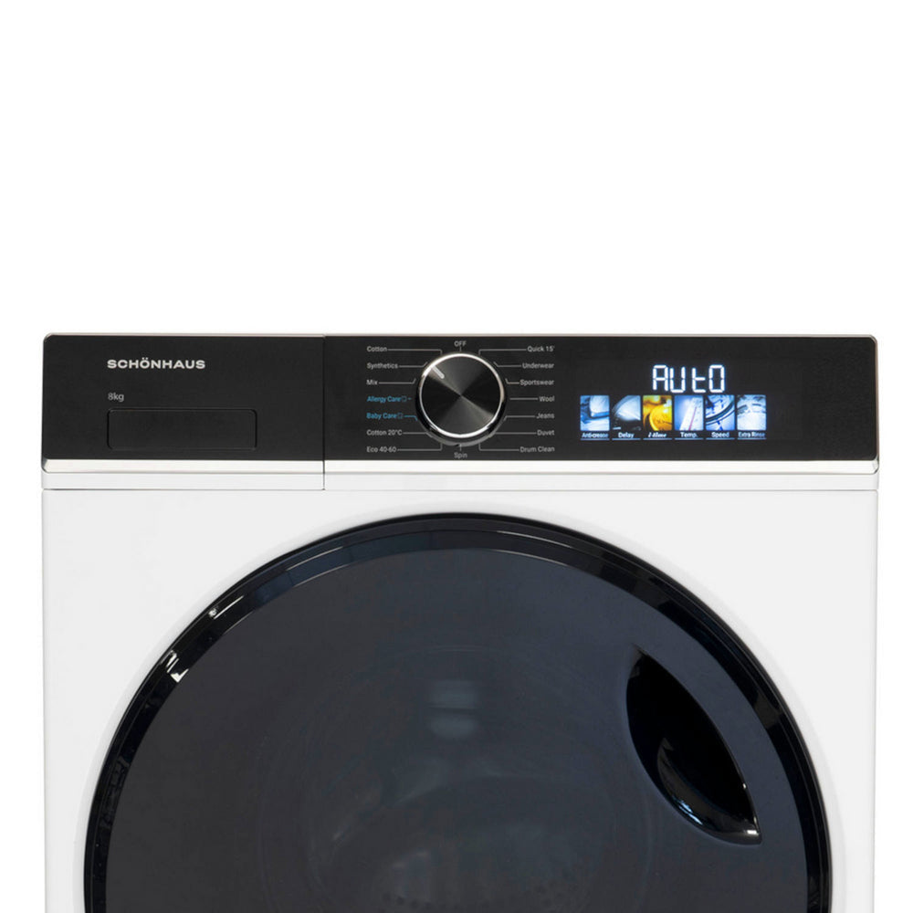 Schonhaus WMSF01814AW Washing Machine 8kg White - View 4