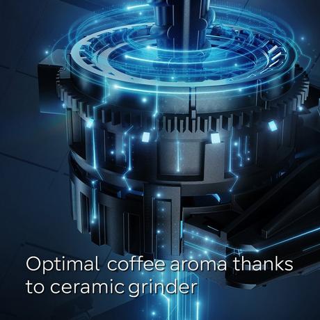 Siemens TF303G07 EQ300 Bean to Cup Coffee Machine Inox Silver Metallic - View 5