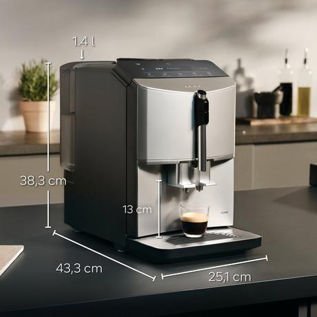 Siemens TF303G07 EQ300 Bean to Cup Coffee Machine Inox Silver Metallic — image 12