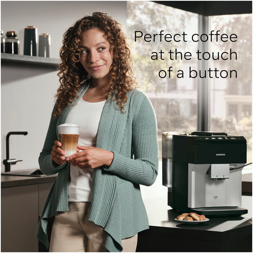 Siemens EQ500 TP515GB1 Bean to Cup Coffee Machine Black Silver — image 6