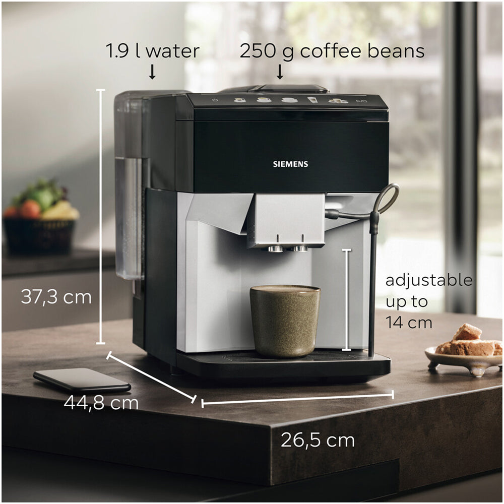 Siemens EQ500 TP515GB1 Bean to Cup Coffee Machine Black Silver — image 8