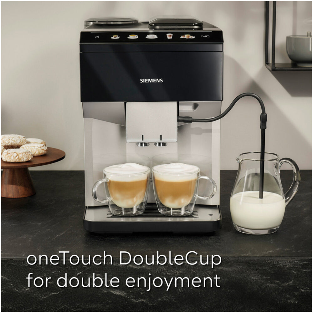 Siemens EQ500 TP515GB1 Bean to Cup Coffee Machine Black Silver - View 2