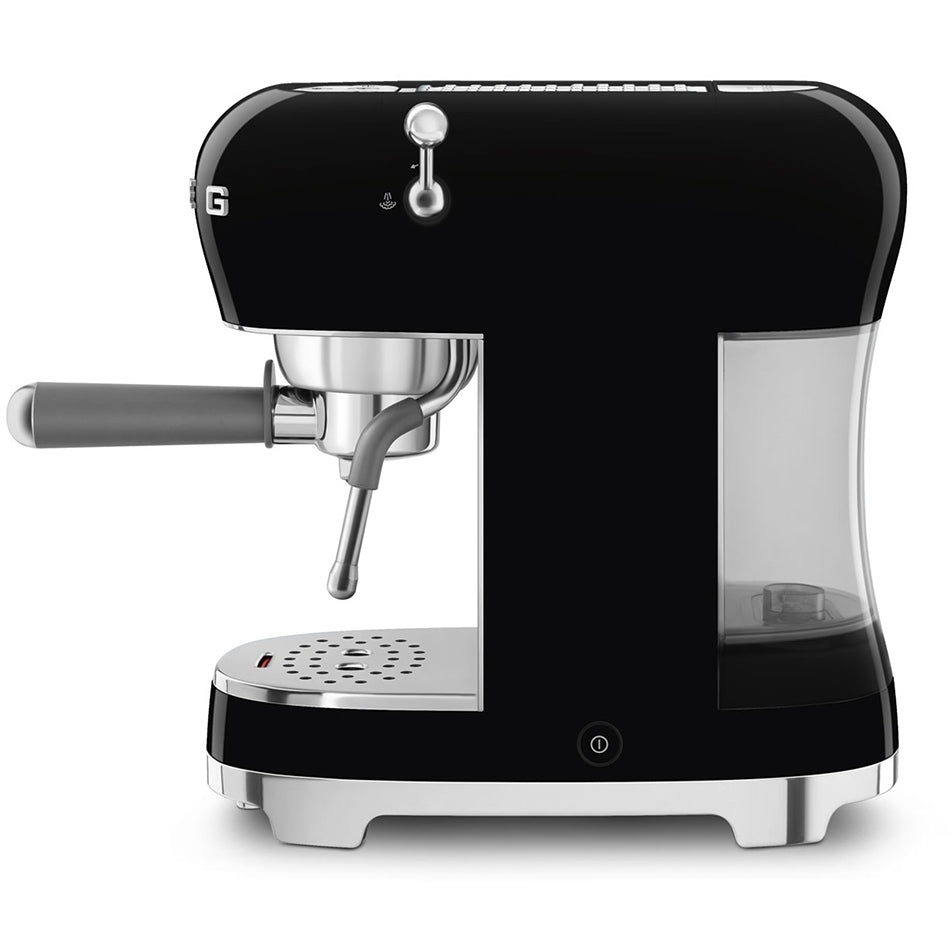 Smeg ECF02BLUK 50s Retro Style Espresso Coffee Machine Black - View 5