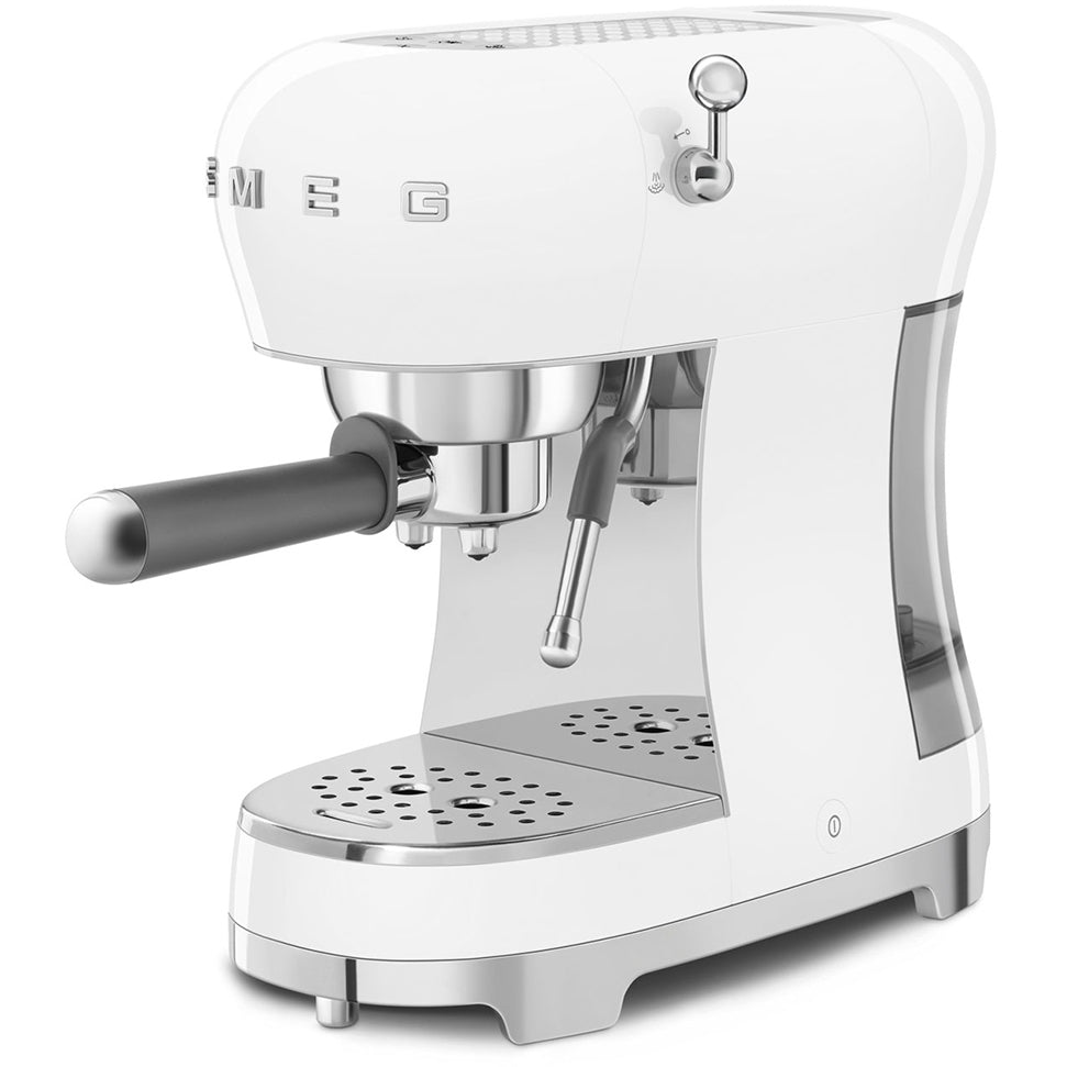 Smeg 50s Retro Style ECF02WHUK Espresso Coffee Machine White