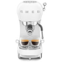 Smeg 50s Retro Style ECF02WHUK Espresso Coffee Machine White thumbnail 2