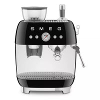 Smeg EGF03BLUK Espresso Coffee Machine with Grinder Black thumbnail 1