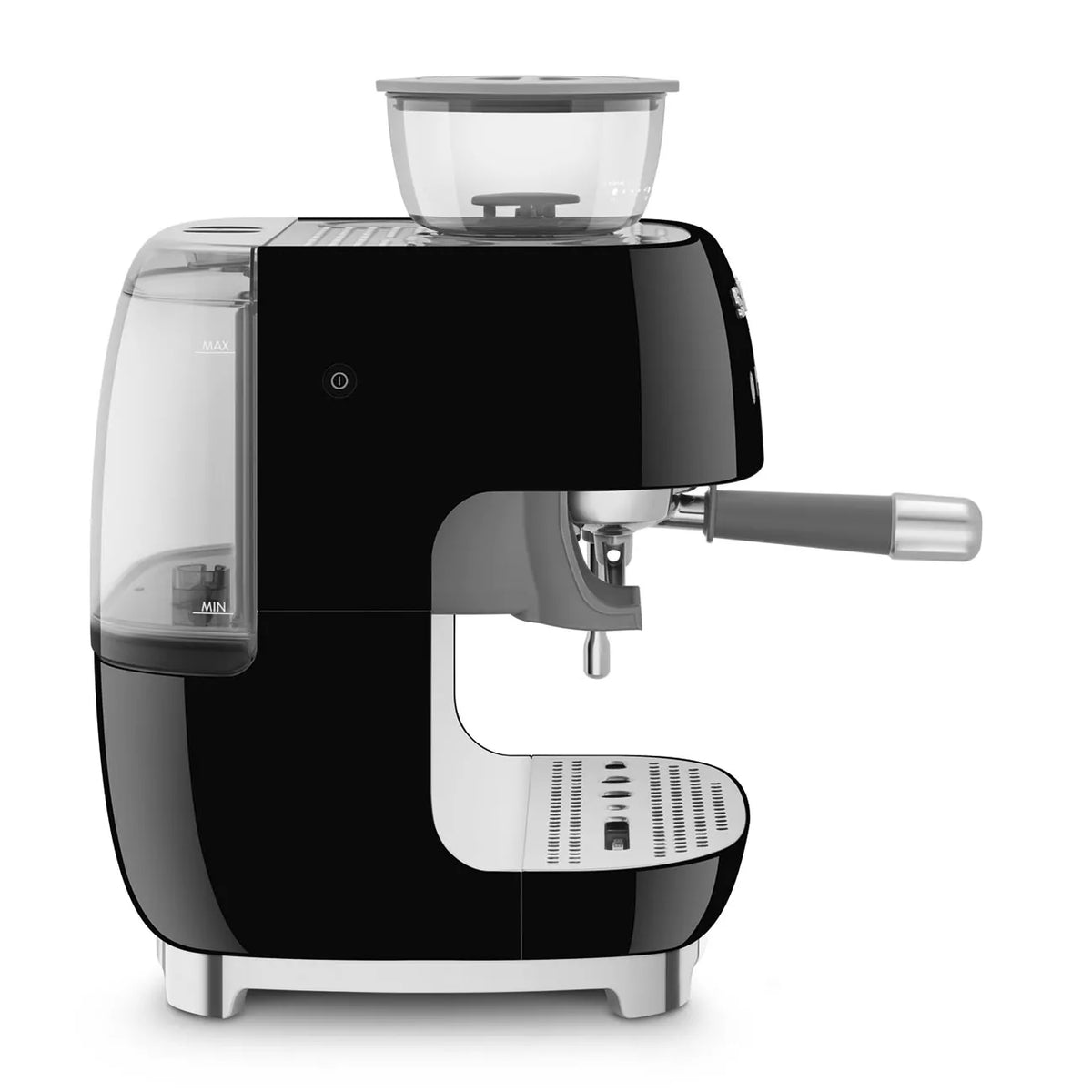 Smeg EGF03BLUK Espresso Coffee Machine with Grinder Black - View 5