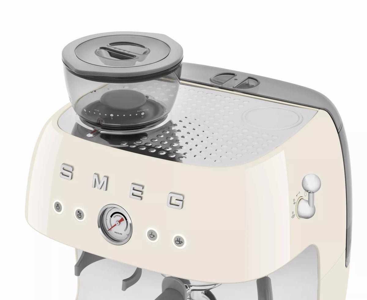 Smeg EGF03CRUK 50s Style Coffee Machine Cream - View 5