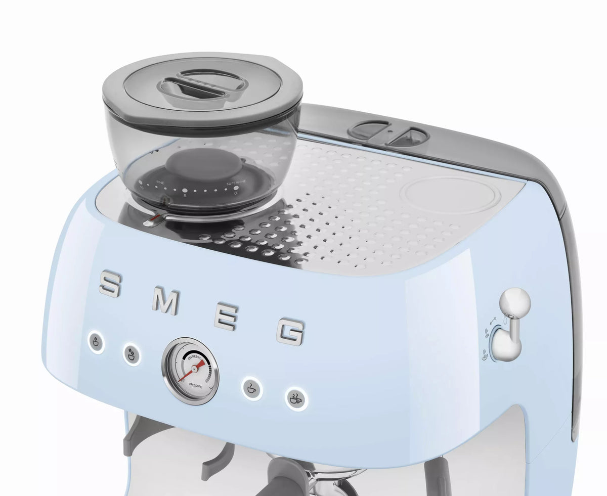 Smeg EGF03PBUK 50s Retro Style Espresso Machine 2.4L 1650W Pastel Blue - View 5