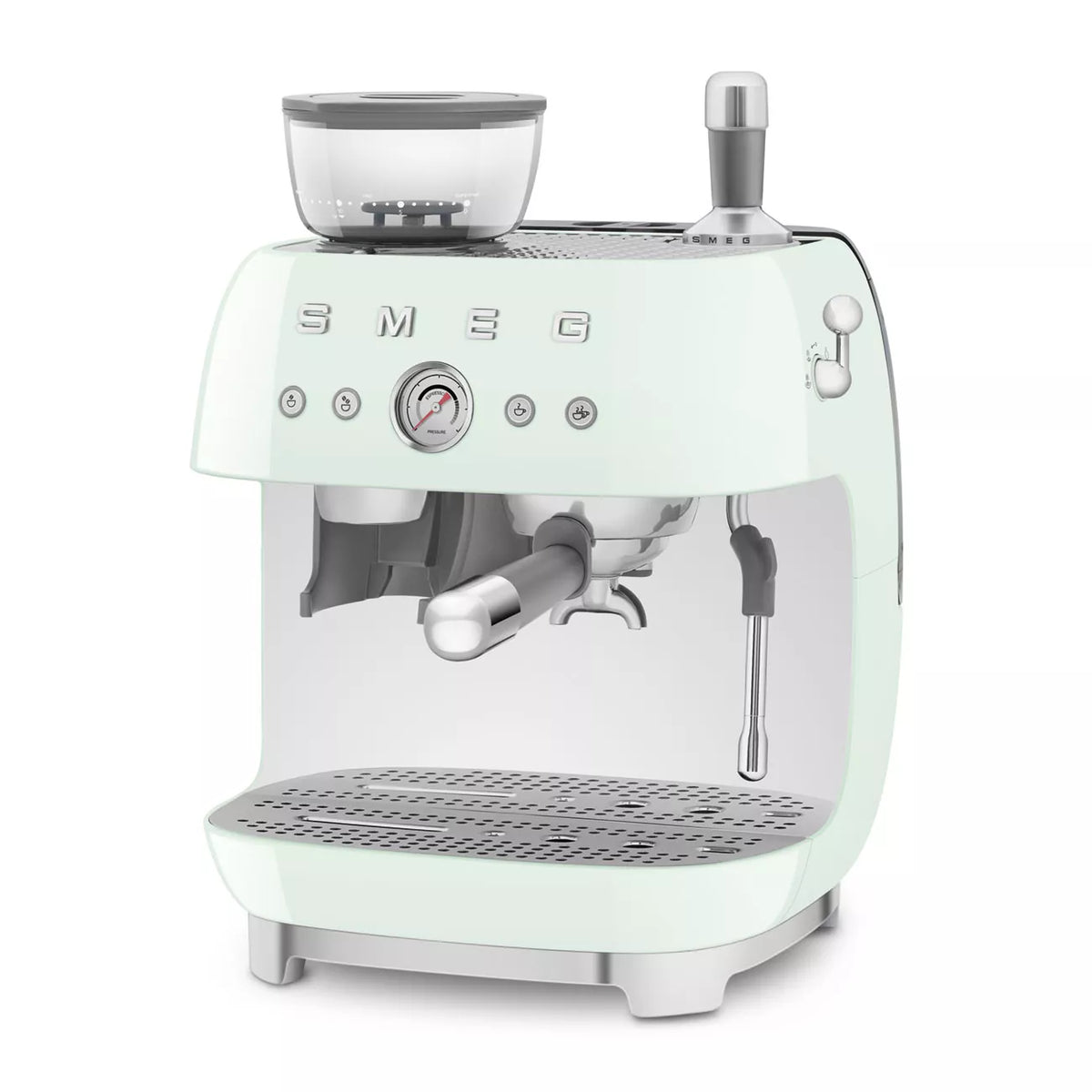 Smeg EGF03PGUK 50s Style Manual Espresso Machine Pastel Green - View 2