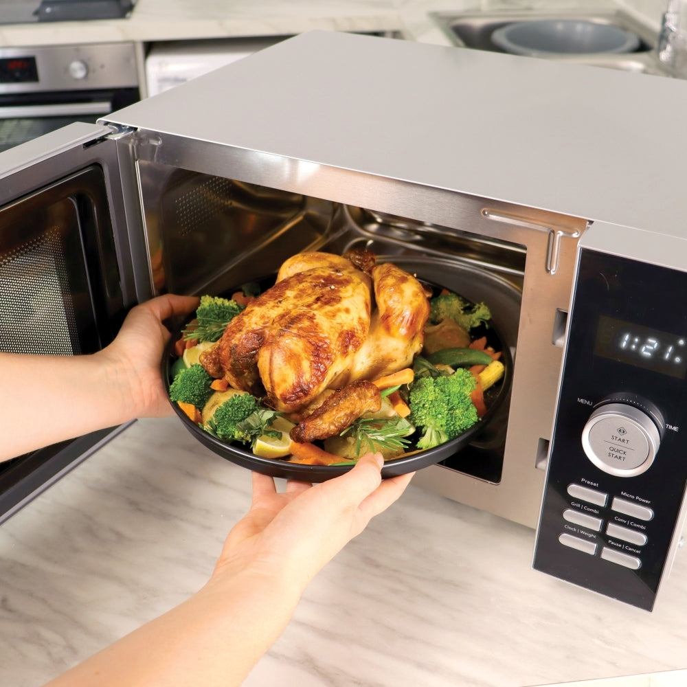 Statesman SKMG0923DSS Microwave with Grill 23L 900W Silver - View 4