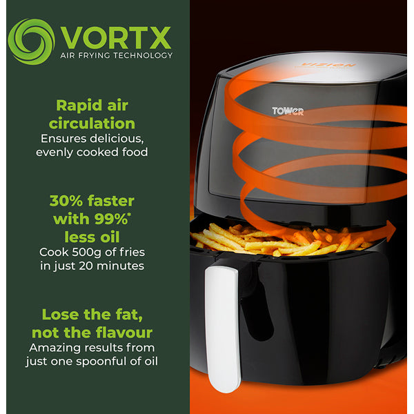 Tower T17072 Vortx Vizion Air Fryer 7L - View 4