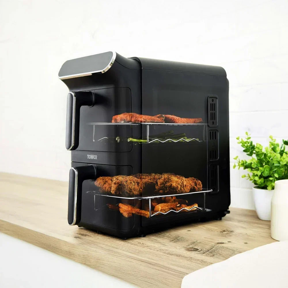 Tower T17190 Vortx Dual Layer Air Fryer 11L Black — image 9
