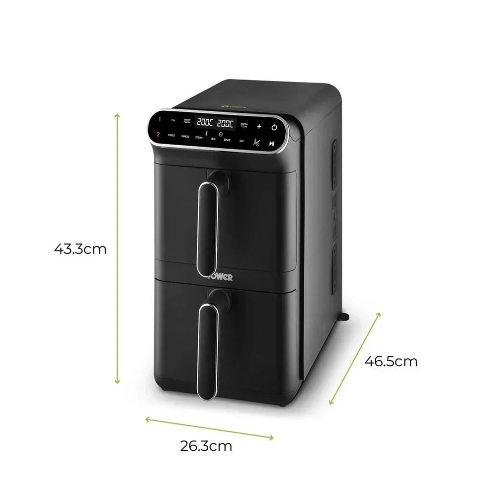 Tower T17190 Vortx Dual Layer Air Fryer 11L Black — image 6